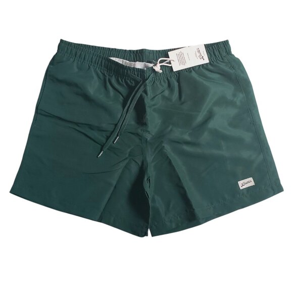 Bather Mens Pine Green Swim Trunks Shorts Drawstring Back Pocket Size Large NEW - Picture 1 of 2